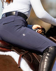 Juliette High Compression Breeches in Steel Blue - Premium