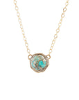 Bronze Infused Turquoise Necklace