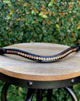 Halter Ego® Crystal Patent Browband - Caramel Honey