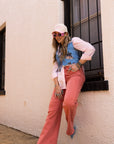 SALE The Everly Pant in Peach