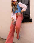 SALE The Everly Pant in Peach