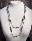 Bunk Navajo Style Pearl Layer Fashion Necklace