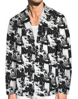 Black White Cowboy Mens Western Blazer