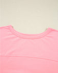 Floral Colorblock Patchwork 3/4 Sleeve Top
