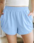 Colorblock Stripe Elastic Waist Shorts