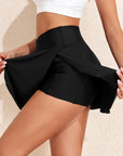 Helen Pocketed Crossover High Waist Swim Skort