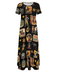 Vintage Cowboy Collage Western Dress