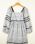 Nicole Floral Square Neck Dress