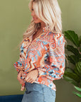 Leighton Floral Buttoned Loose Shirt