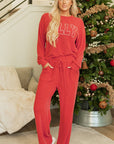 JOLLY Corded Top and Pocketed Pants Set