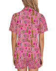 Pink Yeehaw Women's Western Pajama Set