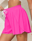 Jenna Drawstring Ruffle Shorts Bikini Bottom