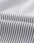 Stripe Smocked Cuff Buttoned Shirt