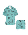 Turquoise Cattle Brands Women's Western Pajama Set