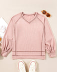 Sophia Textured Knit Pullover Top