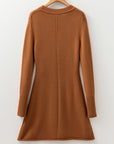 Madeline Ribbed Mini Sweater Dress