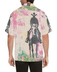 Baha Ranch Retro Pop Western Trail Ride Men's Camp Shirt