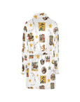 Vintage Cowgirl Collage Women's Western Bath Robe