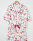 Western Cowgirl Top & Shorts Pajama Set