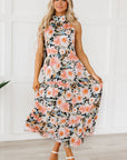Clementine Floral Print Ruffled Maxi Dress
