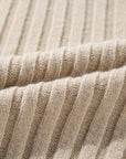 Cable Knit Color Block Crew Neck Sweater