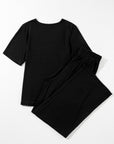 Solid Top and Pants Set