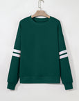 Varsity Stripe Drop Shoulder Sweatshirt