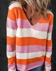 Laylani Stripe Casual Sweater