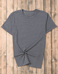 Plain Crew Neck Tee