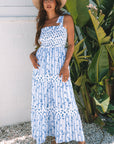 Lily Floral Smocked Tiered Maxi Dress