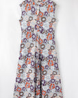 Kylee Floral Sleeveless Buttoned Wide Leg Jumpsuit