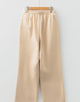 Hailey Elastic Waist Solid Pants