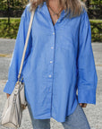Palmer Boyfriend Chest Pocket Tunic Shirt