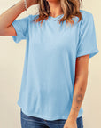 Plain Crew Neck Tee