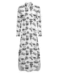 Cowboy Print Western Duster Dress