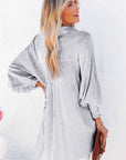 Striped Casual Shirred Cuffs Shirt