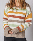 Vivian Stripe Crew Neck Sweater