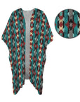 Southwestern Aztec Duster Kimono Coverup