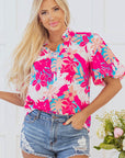 Karsyn V Neck Puff Sleeve Blouse