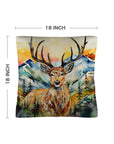 Watercolor Buck Hunting Pillow Case Made In America