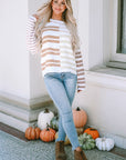 Magnolia Stripe Slouchy Sweater