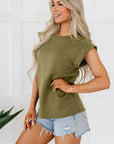 Martha Studded Short Sleeve Top