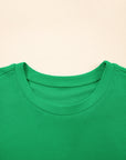 Pearl Beaded Ribbed Puff Sleeve Top