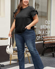Paulina Ruffled Short Sleeve Plus Size Top