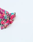Mikaela Smocked V Neck Puffy Sleeve Floral Dress