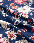 Floral Short Sleeve Scoop Neck Blouse