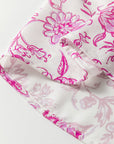 Floral Ruffle Sleeve V-Neck Blouse