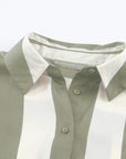 Stripe Buttoned Long Sleeve Shirt