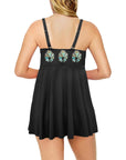 Turquoise Naja Swim Dress & Shorts Set