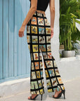 Vintage Cowboy Collage Western Flare Pants